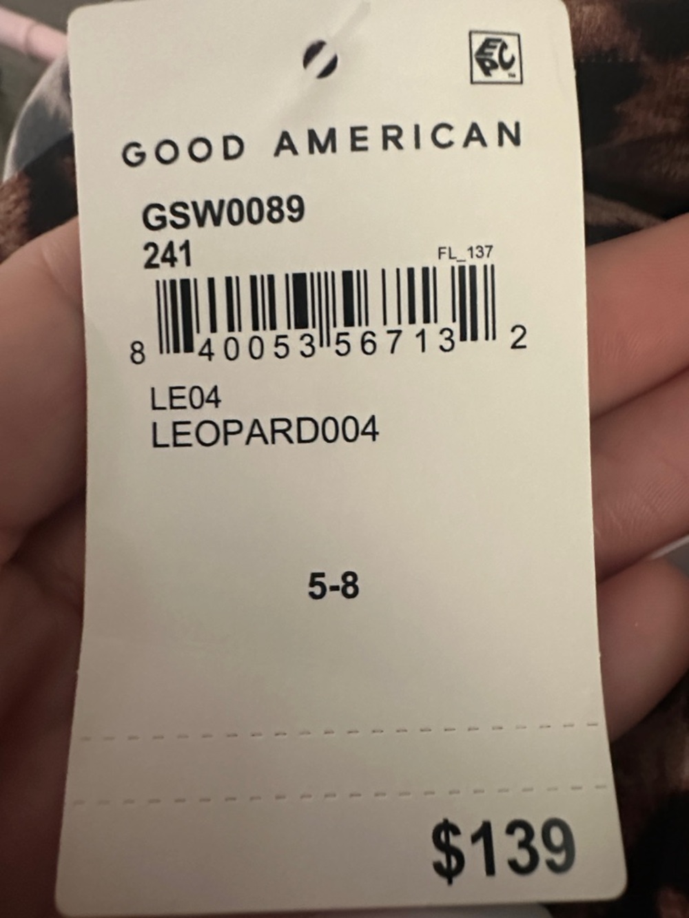 Good American Goddess Tie Waist Robe, Leopard 🐆 - Picture 4 of 6